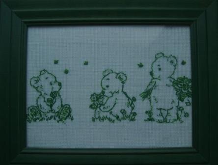 Веселые друзья. Из журнала "Вышиваю крестиком"