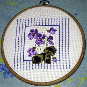 Panna Букетик фиалок   лентами