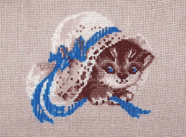 Котенок в шляпке