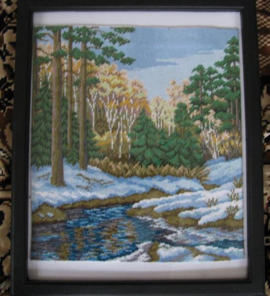 по картине Манаева С.Н. "Март"