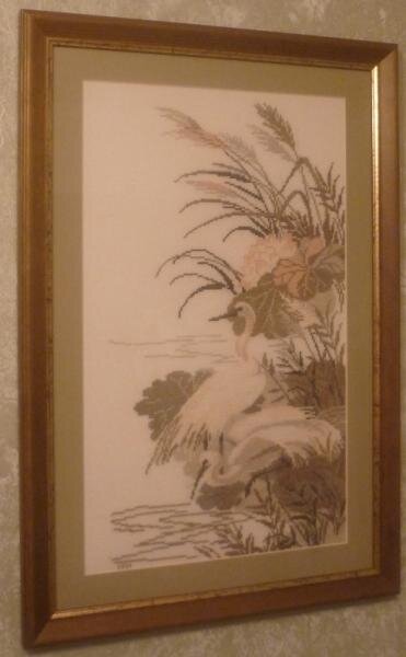 цапли от риолис. Замечательная разработка,вышивалось с большим удовольствием.