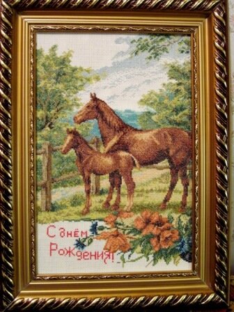 Вот переоформила подарок для свекорови,предыдущая простая деревянная рамка её не впечатляла)