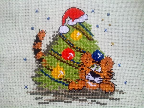 Символ наступившего года)Работа в подарок)Очень веселенько,ярко)