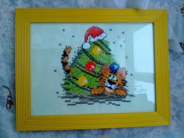 а вот тут работа уже оформлена в рамку