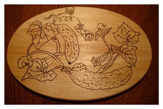 разделочная доска для огурчиков