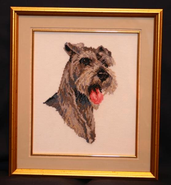 Шнауцер.Портрет моей собаки