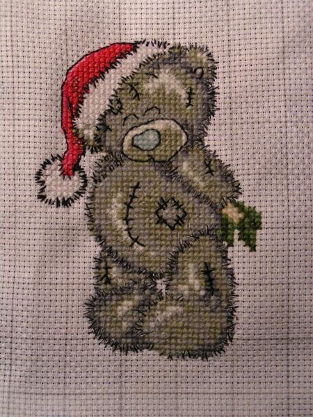 Мишка Тедди, январь. Для календаря, отшиваемом на другом форуме.