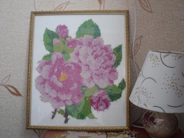 Моя первая работа! Пионы...