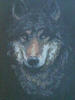 Первая картина на чёрной канве.