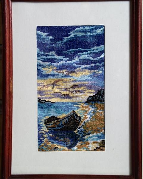 мои картины Вышита 2 раза на подарок другу и себе.