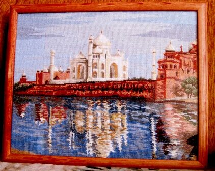 Тадж-Махал.
Очень трудоёмкая работа.Схема была практически нечитаема,но я её всё таки добила!Теперь довольная.