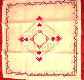 Салфетка валентинка