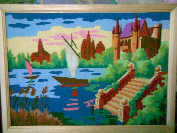 моя самая первая работа, вышивалась в 12 лет