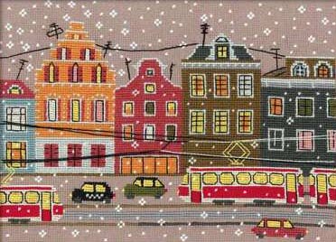 Пейзаж с трамваем