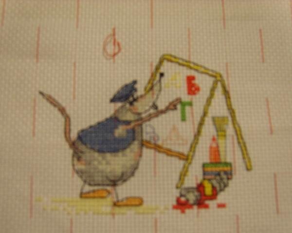 мышастик. месяц сентябрь вышивала