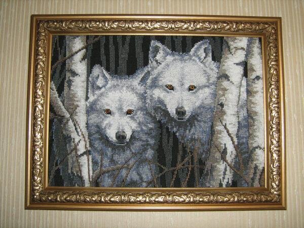 Пока оформила в эту раму...