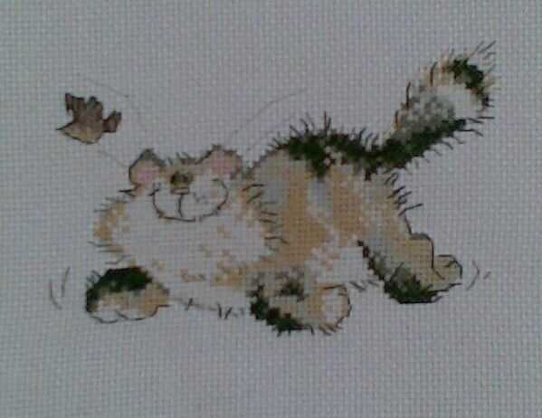 этот пока не оформлен, ждет остальных котиков из этой серии