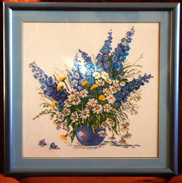 Голубой букет