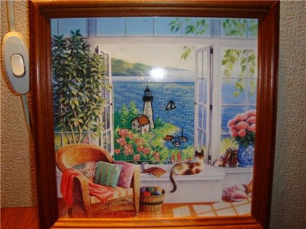 Паспарту распечатала на обычном принтере