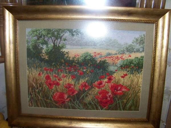 в этом году заболела просто полями анкор. маковое и ромашковое "вечерний свет" отшила. сейчас лавандовое ковыряю понемножку