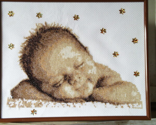 А этого малыша я вышивала сыночку на день рождения!Правда лапочка?