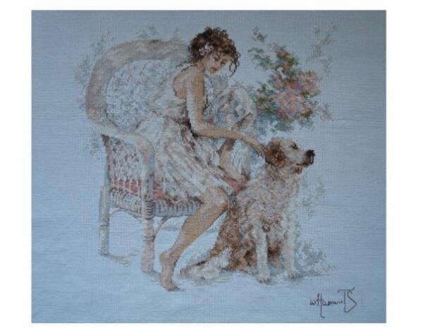 Девушка с собакой