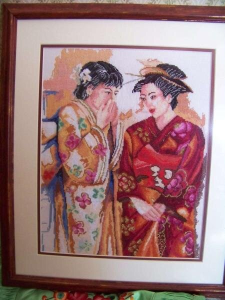 Ланарте дизайн. источник схемки прежний - инет. слава инету)) вышивалось, по традиции, Анкором. не лень же было сидеть переводить ДМС в Анкор. сейчас просто покупаю ДМС и все)
год сходила с ума по ге