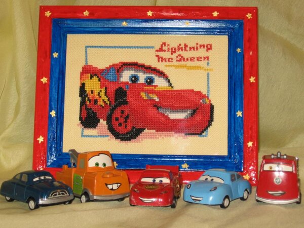 Моя работа на конкурс " МАЛЫШЕЧКИ". Для своего любимого сынули вышивала, очень любит он этого персонажа.