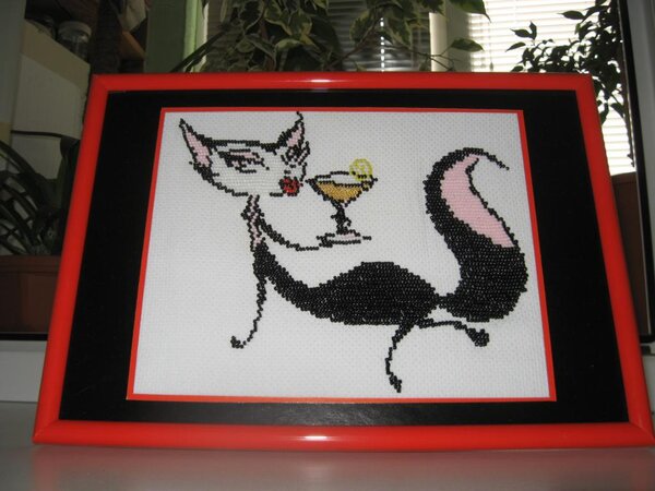 ГЛАМУРКА-первая работа бисером