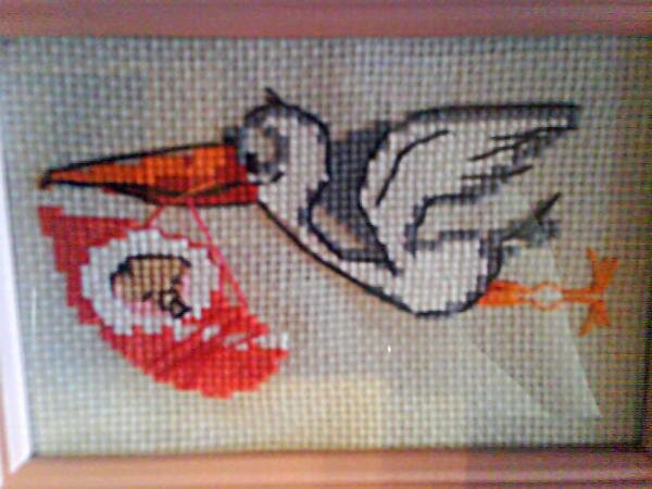 Вышила подруге на рождение.