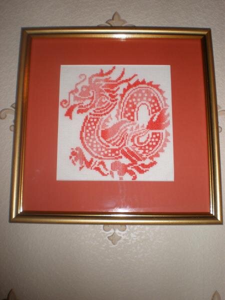 Моя последняя работа на сегодняшний день.  Первый раз вышивала меланжем.