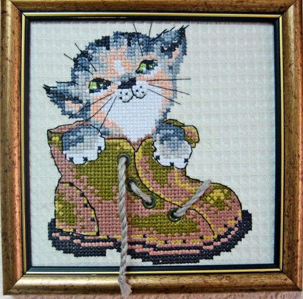 Котёнок в ботинке