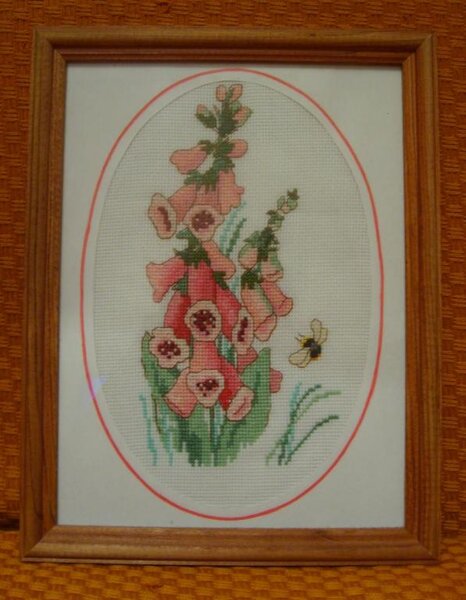 наперстянка
Эту вышивку делала тайком маме на день рождния. Она эти цветы очень любит.