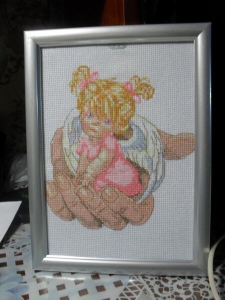 Вышивка на крестины племянницы