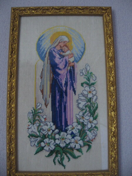 Это тоже папа вышивал!!