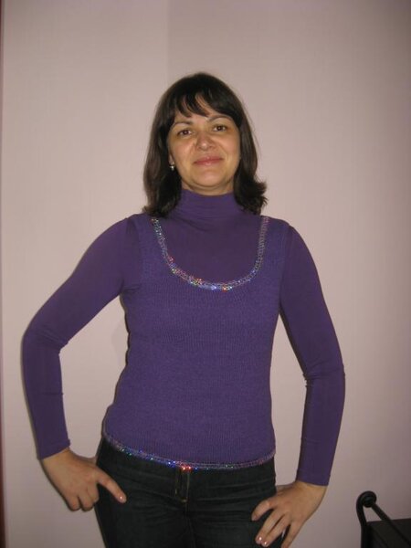 из остатков пряжи