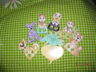 пальчиковый театр, тонкий картон, дырочки для пальчиков-ножек