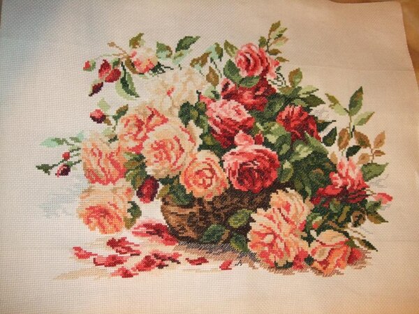 Розы, моя первая большая работа