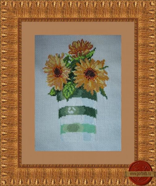 подсолнухи в вазе