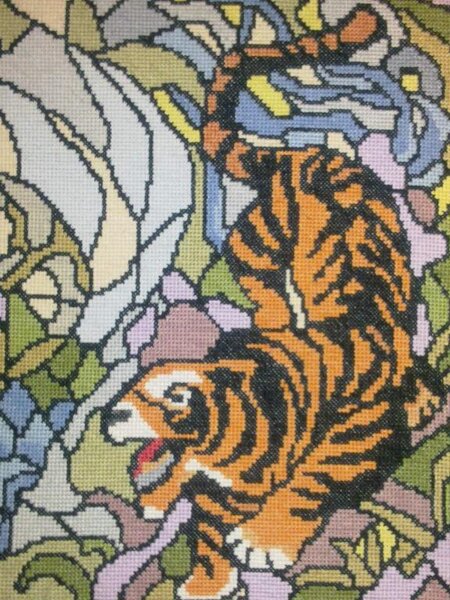 витраж тигр