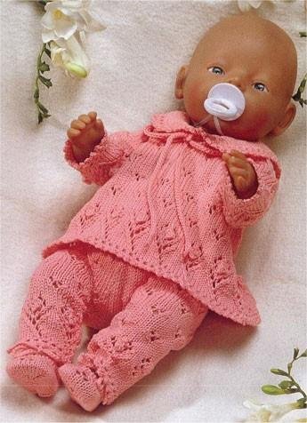 Вязанная одежда для куклы Беби Бон - Схемы для вязания - Клуб любителей рукоделия