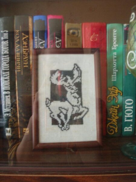 Олень вышит по японскому сканворду