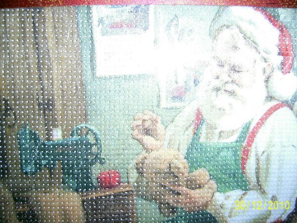 Декупаж на ткани ( вблизи)