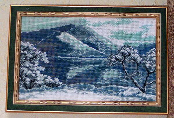 Зима
рисунок на канве Матрёнин Посад