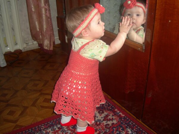 Самая первая вязаная вещь