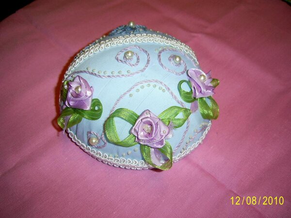 Игольница розовый сад