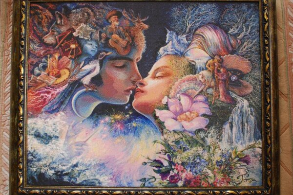 Моя последняя работа.100 цветов.