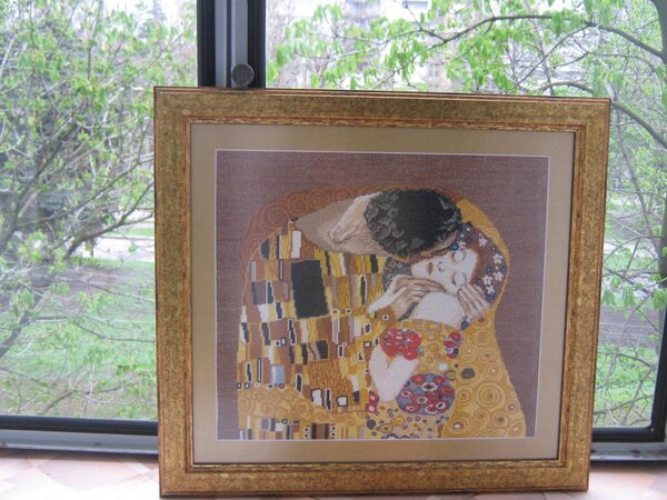 "Поцелуй" Климт