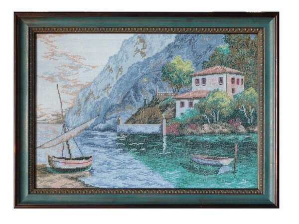 пейзаж с лодкой