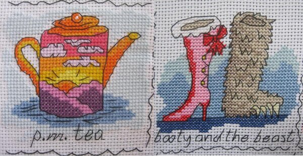 Чайничек и ботиночки от Bothy Threads